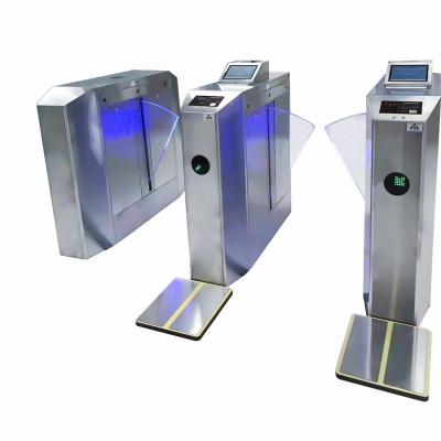 China Swing barrier gate Access Control Solution integrated with built-in module for ESD test access control turnstile en venta