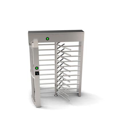 China Stainless steel Full Height Turnstile Gate access control management bar code reader turnstile à venda