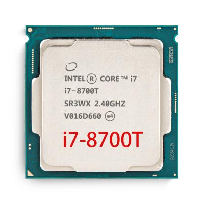 China i7 CPU i7-8700T SR3WX 8700T CPU Desktop Desktop Processor 2.4GHZ LGA1151 35W For Intel Computer for sale