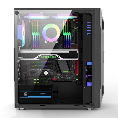 China White/Black/Pink Hot Selling Desktop Fan Case RGB CPU Gaming Desktop KINGDOM White/Black/Pink Gam for sale