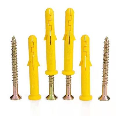 China Steel Wall Plug/Plastic Anchor Bolt/Hammer Fixing Nylon Anchor with Plastic Nylon Screw Chipboard Screw Plug Anchor Expansion Screw for sale