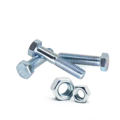 China China Manufacture Steel Hexagon Bolts And Nuts Galvanized Bolts Rating 8.8 for sale