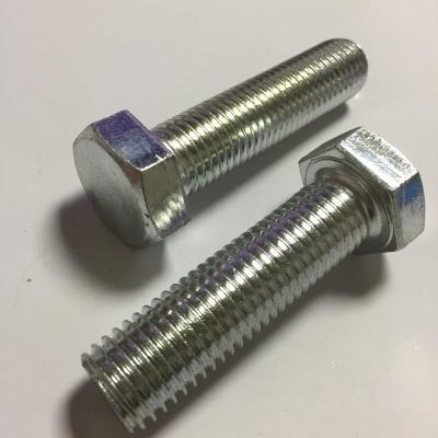 China Stainless Steel Hebei Fastener astm/bsw unc hex bolt 1/2, 3/8.1/4.5/16 DIN933/931 grade 4.8/8.8/10.9 for sale