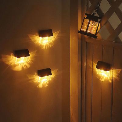 China Outdoor Waterproof Lighting Garden Butterfly Shade Backyard Decor Outside Solar Fence Deck Light Step Lamp Garden Post Platform for sale