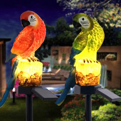 China OEM Garden Path Lawn Light Parrot Waterproof Solar Led Animal Decorations Design To Step Down Bird To Carve Outdoor Solar Light for sale