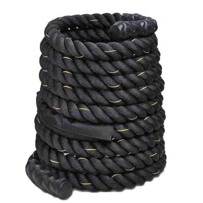 China Physical exercise rope38mm*12m 38*12 physical training rope three strands for sale