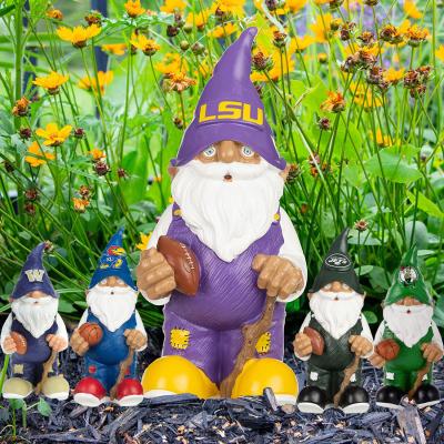 China Cute NBA NFL Team Beans Team Europe Resin Gnome Crafts Wholesale Custom Home Decor Decoration Garden for sale