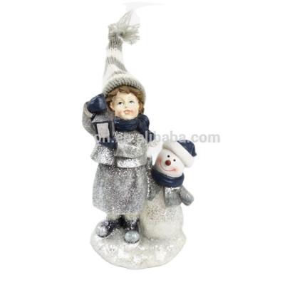 China Eco-friendly Resin Snowman Hot Sale Decor Wholesaler Christmas Home Decoration for sale