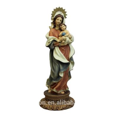 China Manufacturer Polyresin Religious Figures from Europe America China Holding Mary With Baby for sale