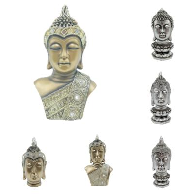 China Life Size Thai Resin Buddha Head Statue India Large Custom Tabletop Sculpture Home Decor Wholesale For Sale for sale