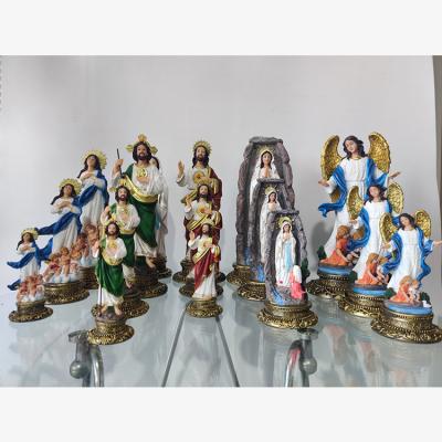 China Wholesale Custom Christian Catholic Virgin Resin Saints Religion Craft Europe polyresin religious statues of St Joseph Jude Mary Fatima for sale