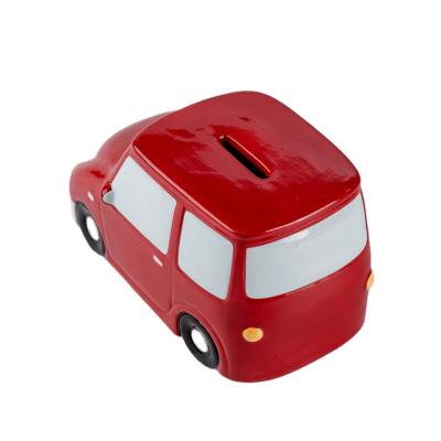 China Wholesale Mini Santa Car Ceramic Piggy Bank Christmas Decoration Decoration Supplies for sale