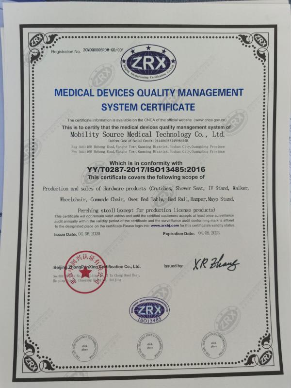 ISO13485 - Guangdong Shunde LQX Health Technology Inc.