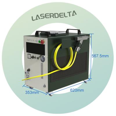 China Hotels DeltaWeld Fiber Laser Welding Machine , 1500W Portable Water Cooled Marking Welding Machine for sale