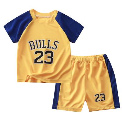 China Toddler Boy Casual Summer Clothes Baby Kids Basketball Uniform 2pcs Tracksuit Set Kids Boys Girls Sports Clothing Set Equipment for sale