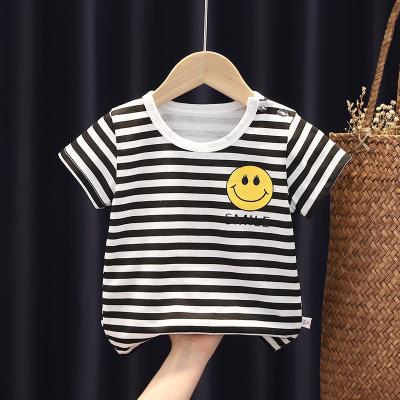 China Boys Casual Short Sleeve T-shirts & Polo Shirts 2021 Trend T-shirt Girl And Boy Summer Breathable Children New for sale