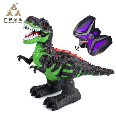 China Best Selling Tyrannosaurus Rex With 2.4G Light Simulation Animal Model Toy Dinosaur Walking Remote Control Toy 45.5x14.5x25cm for sale