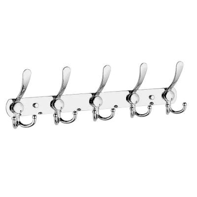 China OEM Sale Modern Style Silver Outdoor Modern Style Outdoor Stainless Steel Hook Robe Hook Hat Coat Coat Robe Hook Technical Bathroom Bedroom Brush for sale