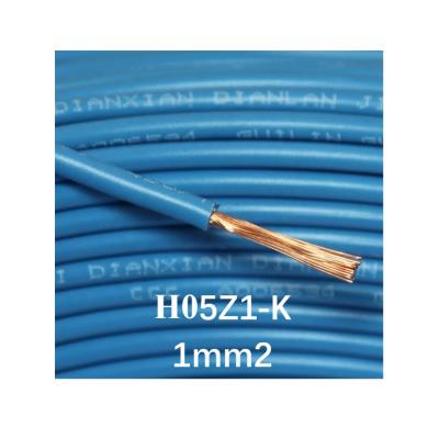 Chine LSZH Cable H05Z1-K1mm Copper Wire Conductor Flexible Single Core Power And Control Underground Construction Cable à vendre