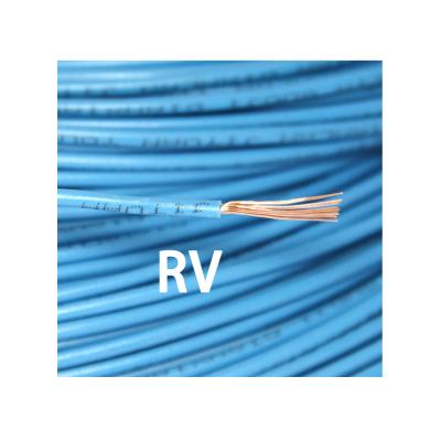 China Applicable to AC Voltage 450/750V Household Appliances Connecting Wire Core PVC Copper RV 0.5mm Insulation Jointed Wires House Flexible Wire for sale