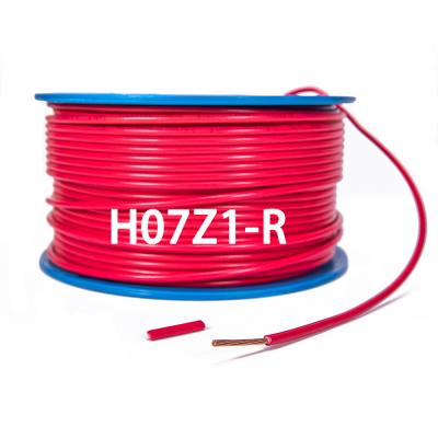 China Underground Electrical House Wiring Materials H07Z1-R 450/750V LSZH Compound Stranded Single Core Power Cable for sale