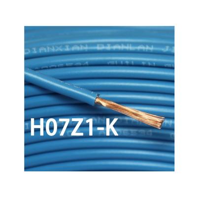 China Class 5 450/750V LSZH Certified Underground Copper Compound H07Z1-K Single Core Flexible Power And Control Cable for sale