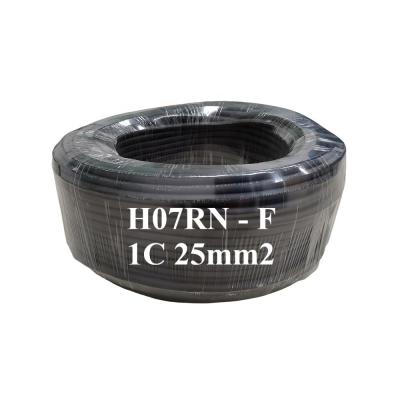 中国 EN50525-2-21 1core 25mm2 450/750V Industrial Flexible Single Core Copper Conductor Hot Selling And Multicore Rubber Wire 販売のため