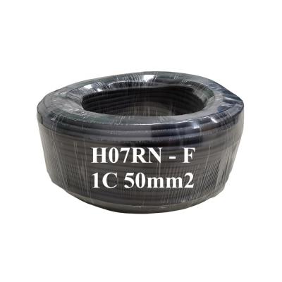 China Excellent Resistance H07RN-F EN50525-2-21 1core 50mm2 450/750V Electrical Wire Cable House Electrical Wiring Materials Rubber Flexible Wire Cables for sale