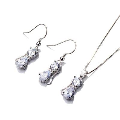 China 925 cute silver dangle earrings with kitten three piece set for sale