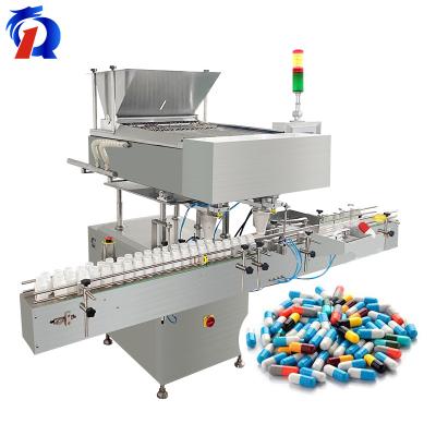 China Tablet Capsule Pill Candy Counting RQ-DSL-16P Full Automatic PLC Control Electronic Candy Counting and Filling Machine for sale