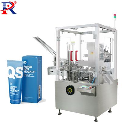 China Commodity 125 Cartons / Min Automatic Cartoning Machine For Soap Bars Facial Cleansers for sale