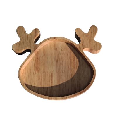 China Viable Custom Wooden Animal Shape Coaster Cute Mini Wood Pallet Handmade Christmas Coaster For Cup Coffee Tea Kitchen for sale