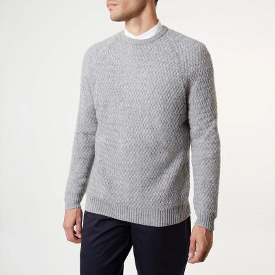 China Custom Made Winter 2021 Autumn Men's Plus Size Plus Size Single Stitch Knitted Knitted Basket Sweater Pullover Sweater Autumn Autumn For OEM OEM man for sale