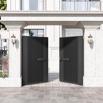 China Easily Assembled Customized Villa Cast Aluminum Metal Exterior Front Security Doors for houses for sale