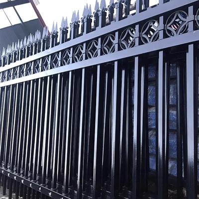 China Easily Assembled HOT SALE Courtyard Decorative Picket Fencing Black Aluminum Fence for sale