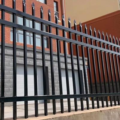 China Easily Assembled New Design Wrought Iron Fence Aluminum Metal Picket Fence Ornamental Villa Palisade Fence for sale