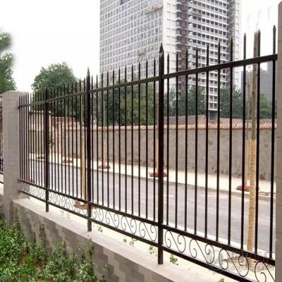 China Easily Assembled Hot selling dog proof wrought iron fence/12 Ft Black Fence Panels galvanized steel matting fence price for sale