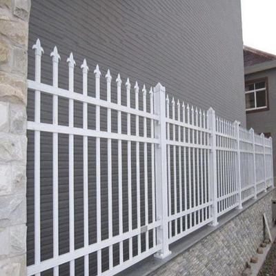 China Easily Assembled Wholesale galvanized 6ftx8ft metal tube anti rust security steel fence wrought iron fence panels for sale