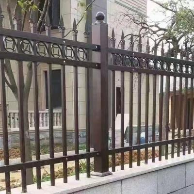 China Easily Assembled Steel fencing high security modern picket steel fence panel / garrison fence panel for sale