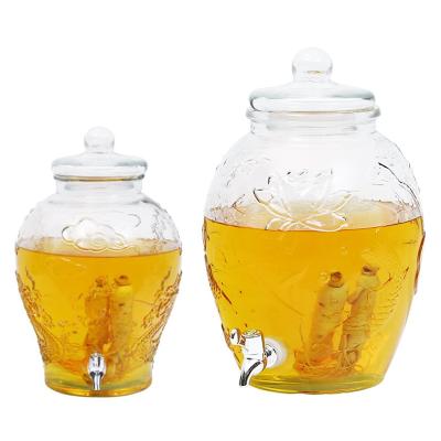 China Factory Direct Wholesale Classic Sun Pot Tea Glass Beverage Dispenser Instant 150 Degree Temperature Difference With Metal Lid for sale