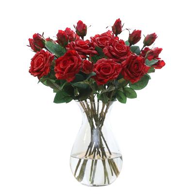 China Factory direct sales simulation flower fashionable decoration simulation plastic flower for sale