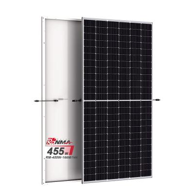 China Hot Selling Best Solar Panel Ronma 455W Solar Panels 166mmx166mm for sale