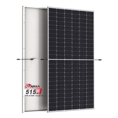 China Good Price 515W Ronma 182mmx182mm Solar Panels for sale