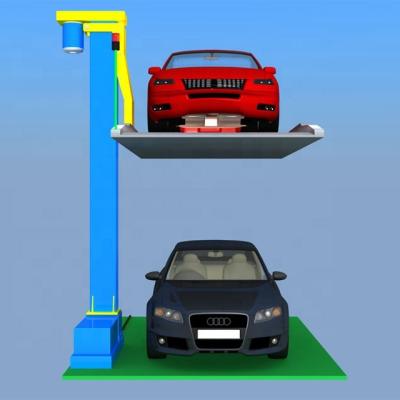 China Mechanical Parts Steel 2000KG Single-Post Car Parking Lift EC-Certificate for sale