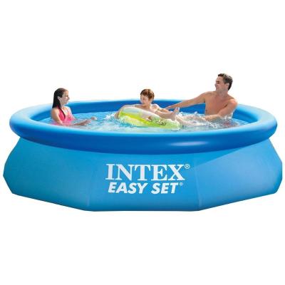 China INTEX 28120 Easy Swimming Set 10ft x 30in Over Ground Family Swimming Outdoor Inflatable Pool for sale