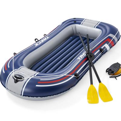 China Water Sports Area Bestway 61083 Hydraulic Treck Raft X1 Set Lake Freshwater Fishing Rowing Inflatable Boat for sale