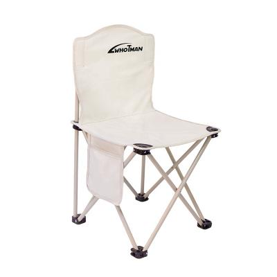 China Quick Folding And Easy Carry Cream Whotman 71926 Outdoor Travel Fishing Camping Foldable Chair for sale