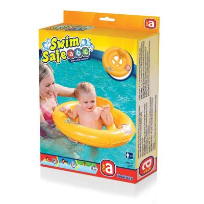 China Fun Fruit Design 32027 Yellow Children Sports Training Inflatable Safety Seat Ring Baby Swimming Pool Float for sale