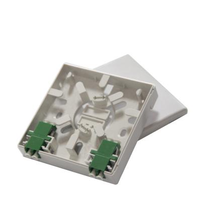 China FTTH/FTTx/FTTB/GPON/EPON Small Terminal Box Fiber Optic Wall Outlet Ftth Mini Terminal Box for sale