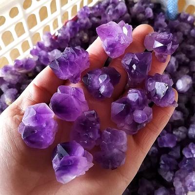 China Wholesale Natural Rough Crystal Stone Amethyst China Small Amethyst Cluster Crystal Decoration for sale